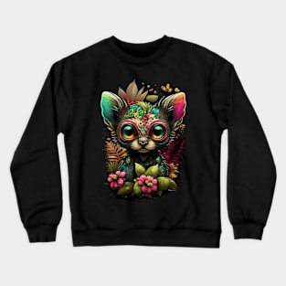 Colorful Tribal Fox Crewneck Sweatshirt